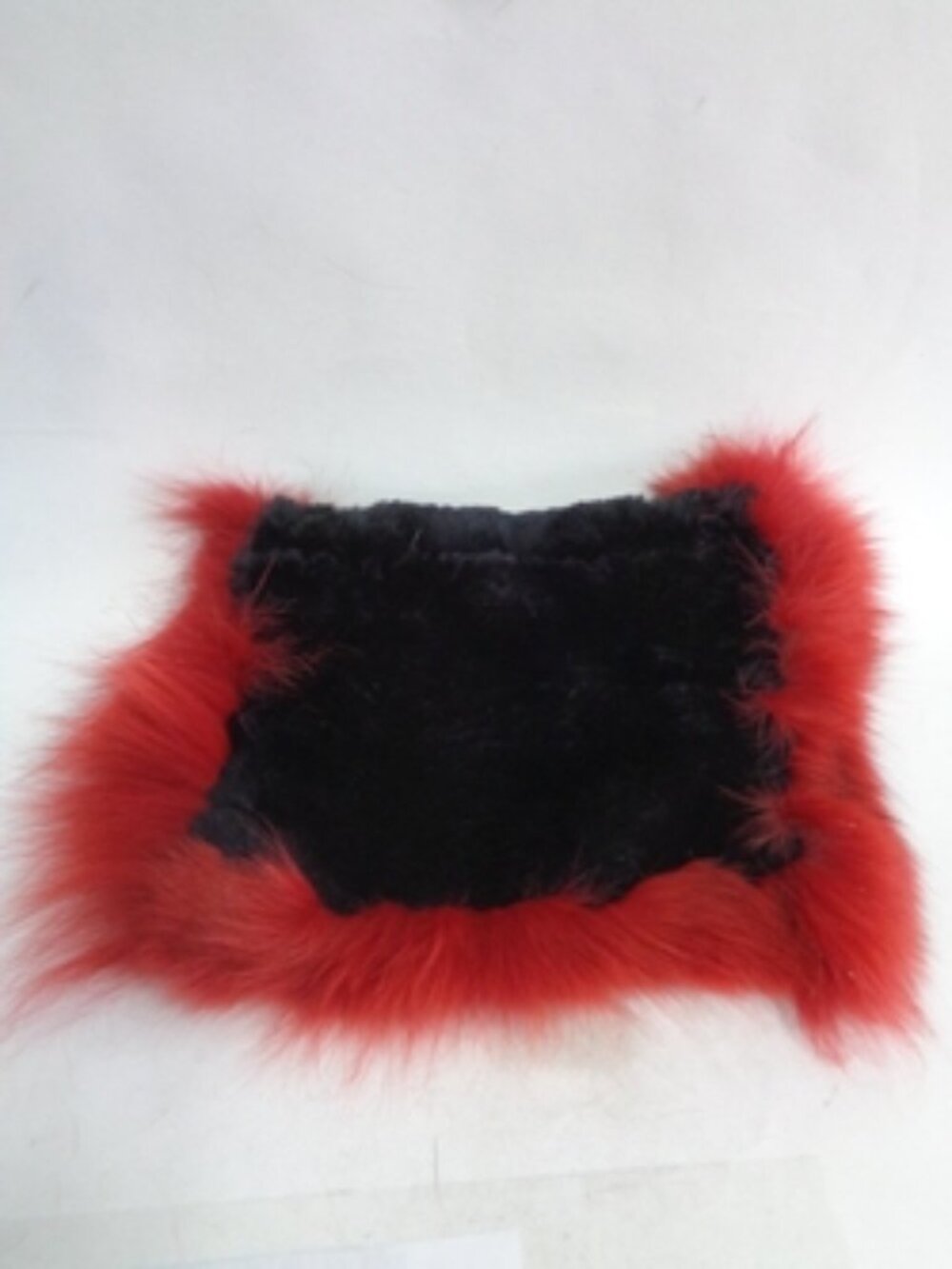 SHOWROOM NEW SHEARED BEAVER & FOX FUR MINI BAG PURSE WOMEN WOMAN